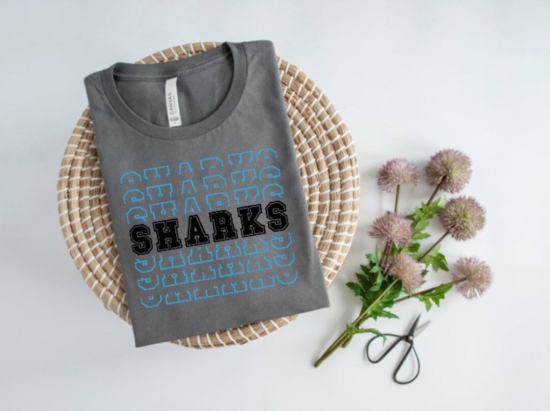 HTV Transfer - DIY Transfer - Sharks Stacked Game Day - Etsy