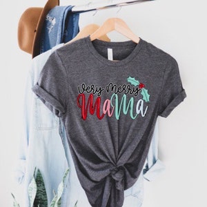 HTV transfer - DIY Transfer - merry mama - patterned - Christmas
