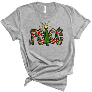 HTV Transfer - DIY Transfer- Peace- Christmas tree- patterned- Christmas