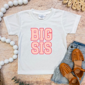 HTV transfer - DIY Transfer - big sis - lil sis - sister - siblings - kids