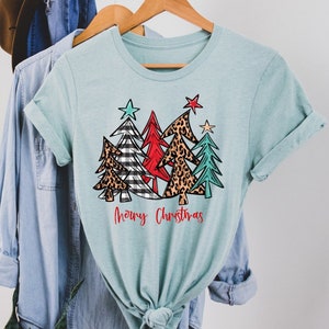 HTV Transfer - DIY Transfer - patterned Christmas trees - Christmas