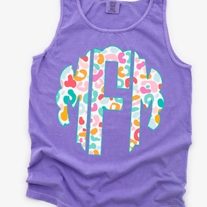 HTV transfer - DIY Transfer - cheetah print - colorful - personalized - monogram