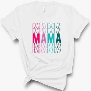 HTV transfer - DIY Transfer - Mama - motherhood - mama life - mama stack with bright colors