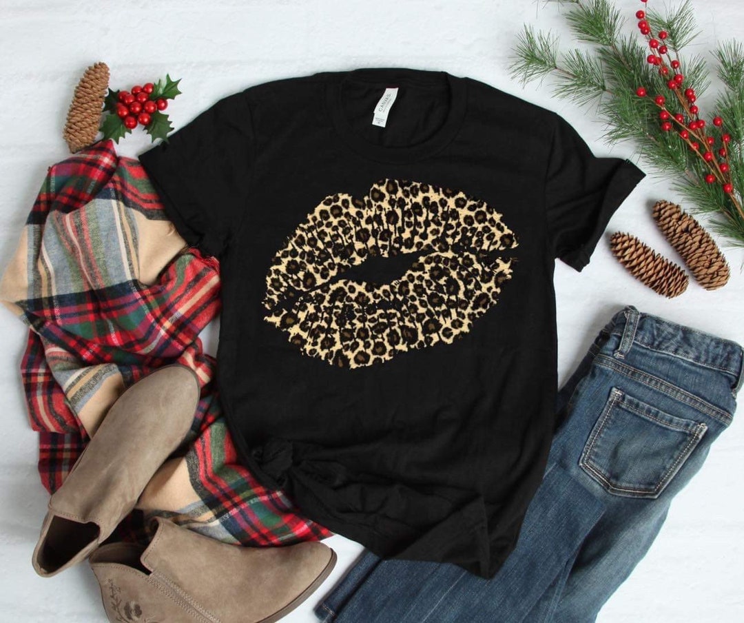 Cheetah Print Lips Vinyl HTV Vinyl Transfer HTV DIY Tshirt - Etsy