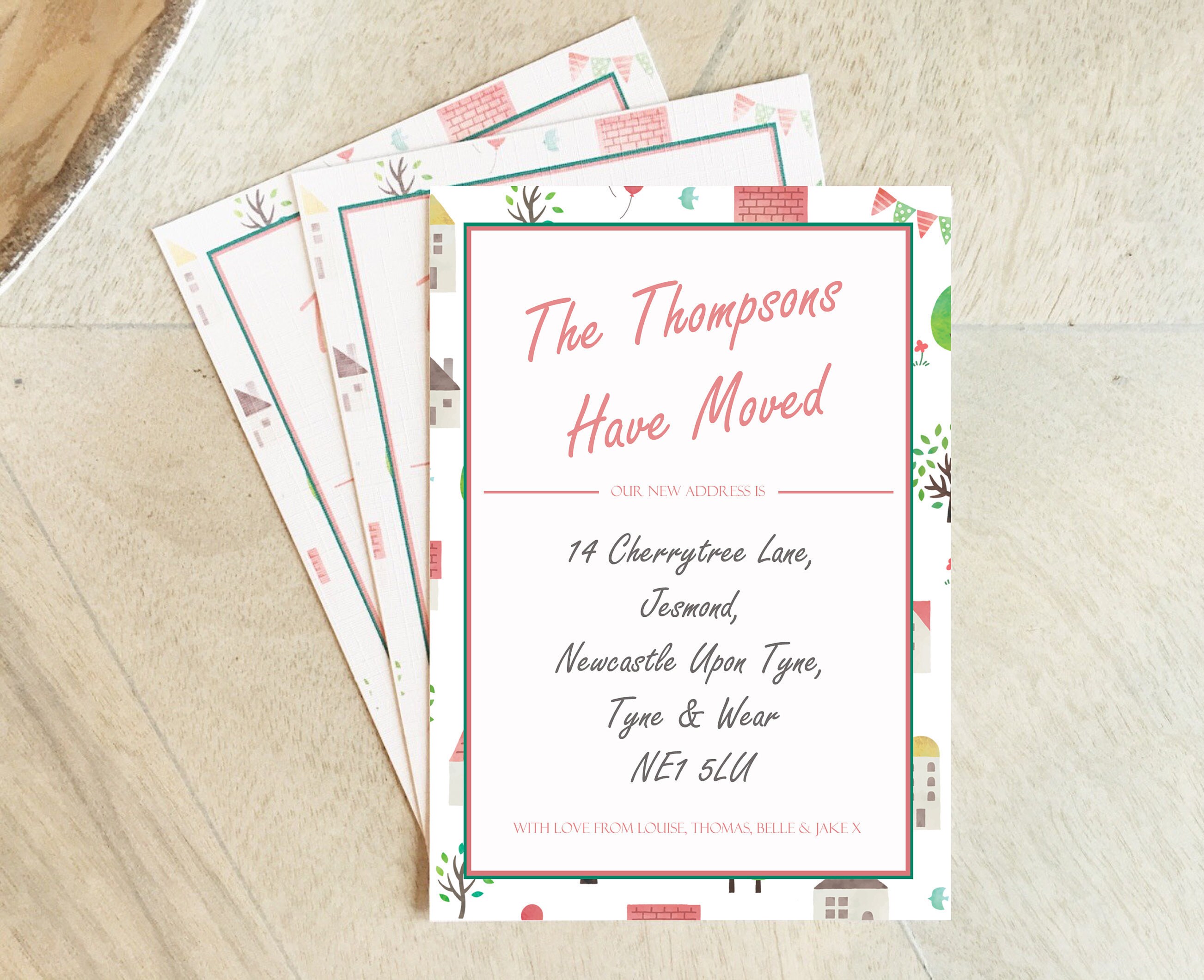 New Address Postcards Etsy