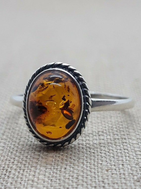 Details about Ring 925 Sterling Silver 8 x 8 mm Cognac Genuine Baltic Amber Details about Ring 925 Sterling Silver 8 x 8 mm Cognac Genuine Baltic Amber
