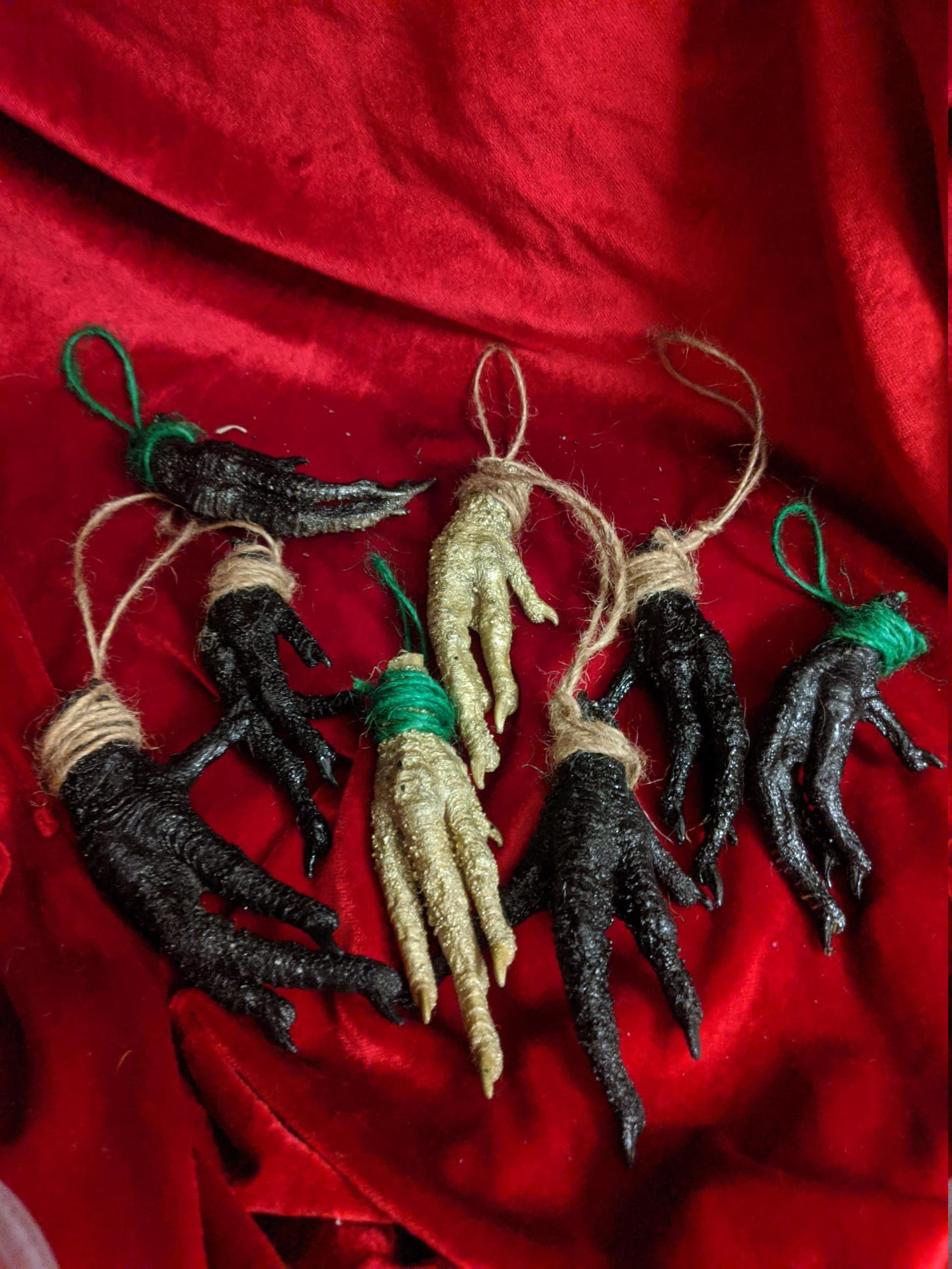 Hoodoo Protection Chicken Foot Amulets- Buy one get one free. Choose color.