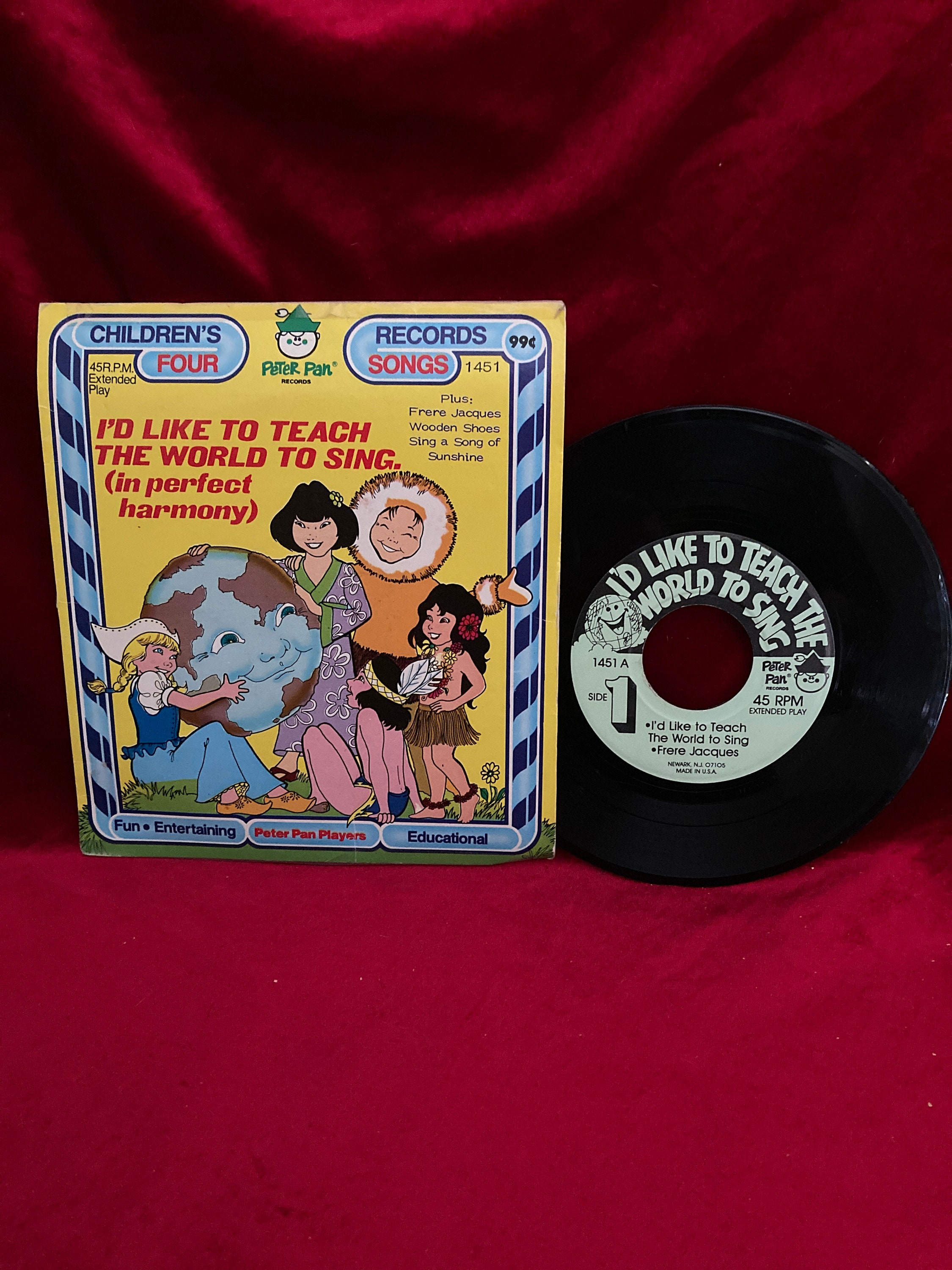 Set of 3 Vintage Childrens Records 1960s Etsy