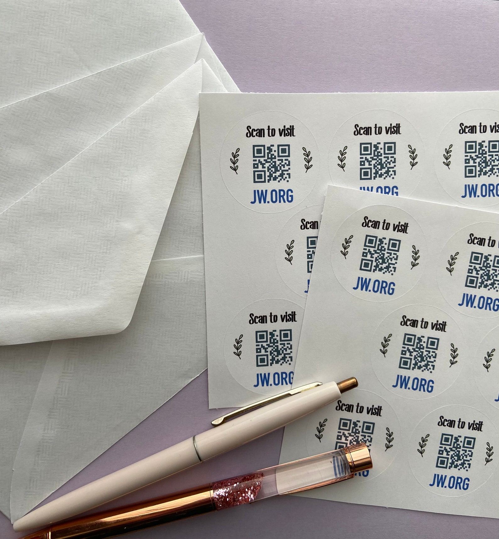 Visita pegatinas para sobres /Jw stickers / jw Etsy