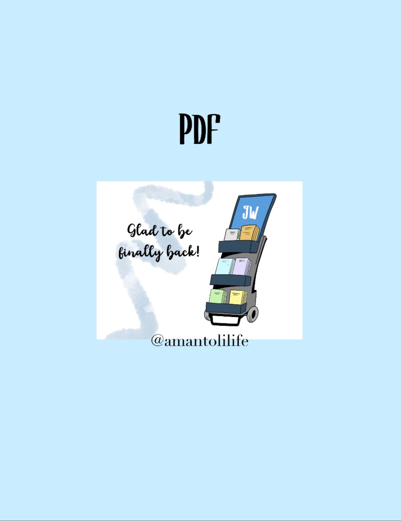 Jw Printable Card/ Pdf/ Digital Download/ Jw Public - Etsy