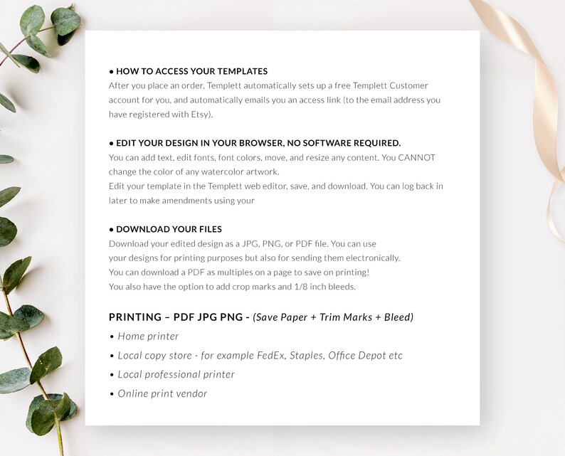 Wedding Simple Program Templatewedding Plan Cards Modern - Etsy