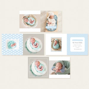 12x12 Accordion book template: Newborn Baby Photo album  Templates, Newborn Photo Book Photoshop Templates, Newborn Photo album