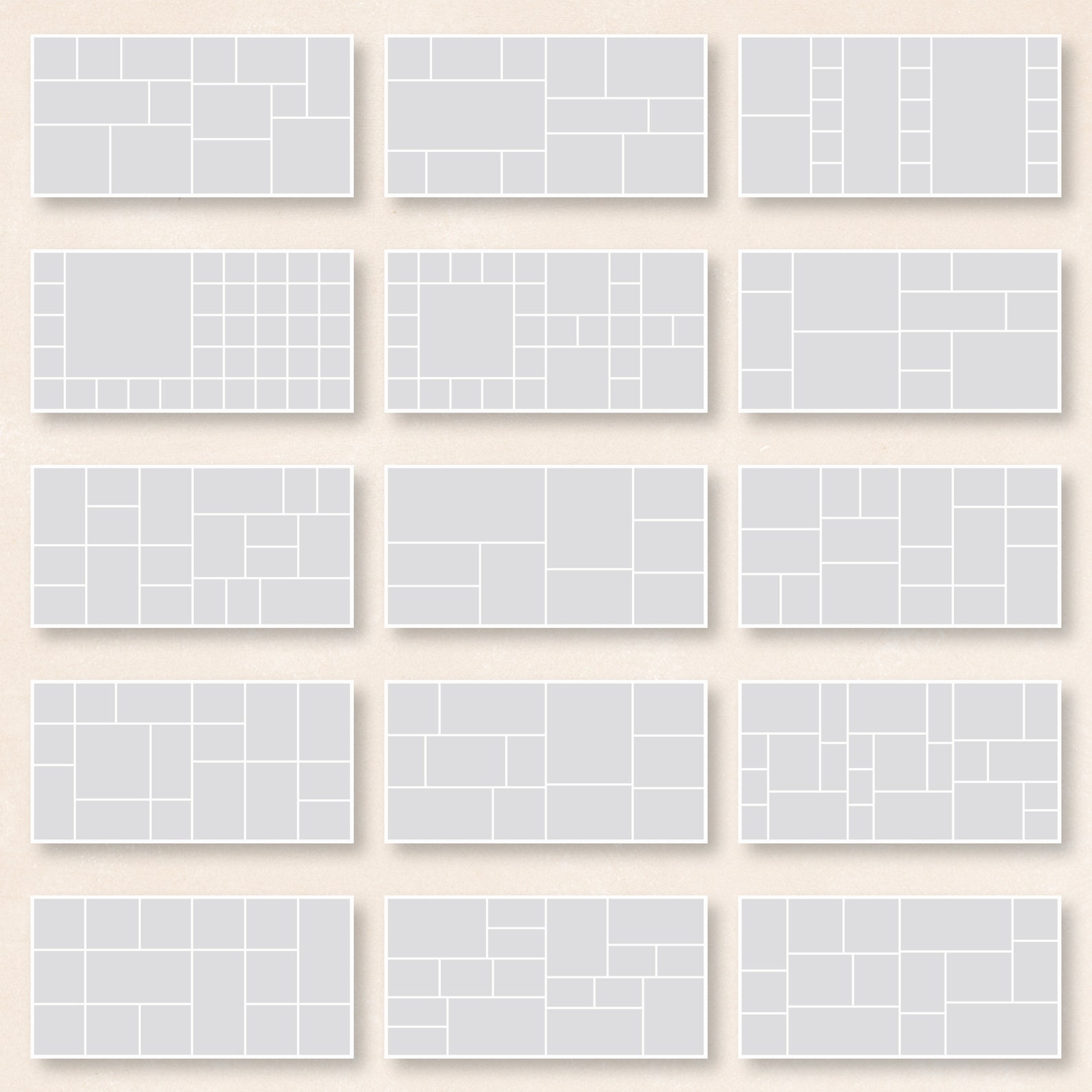 5x5 Template Collage Newborn Photo Album Template Wedding Etsy