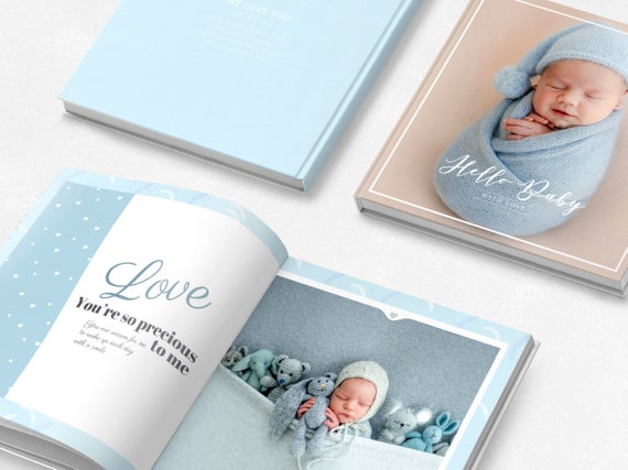 Baby Photo Album Template, Photo Book Template, Newborn Album, Photoshop  Album, Photoshop Template, INSTANT DOWNLOAD 