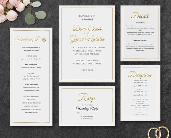 wedding invitations templates for photoshop