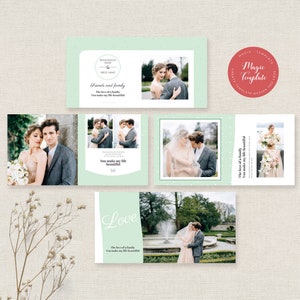 12x12 Light Green wedding template, photoshop template Wedding album templates, Photoshop mockup 8x8 easy to use