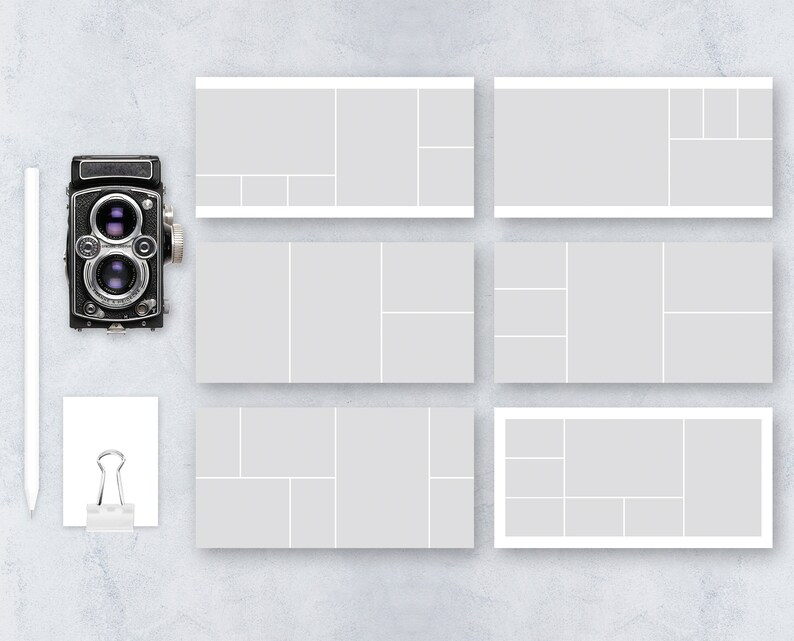 10x10 Photo Collage Template, Photoshop Collage, Family Photo Collage ...
