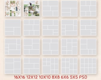 Storyboard Template,Blog Board Template, photo story board, square template, newborn template 16x16 12x12, 10x10, 8x8, 6x6, 5x5 WTC10