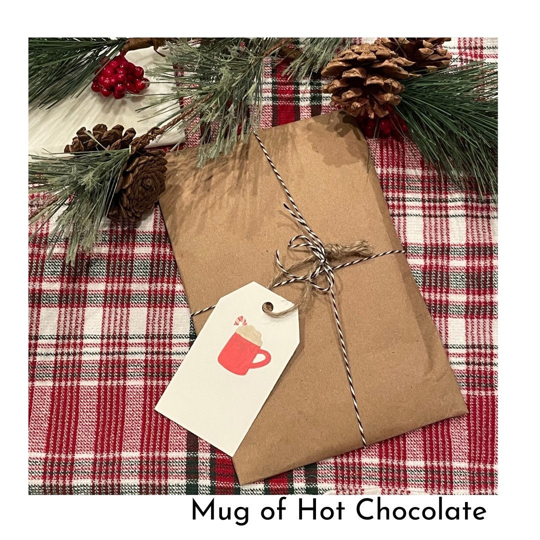 Cozy Christmas Gift Tags, Handmade Christmas Gift Tags, Watercolor ...