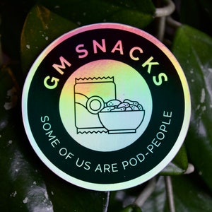 Game Master Snacks // Brennan Lee Mulligan // Holographic Sticker