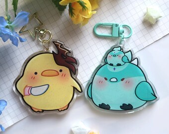 Genshin Impact Bird Acrylic Epoxy Charms