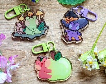 Cute Froggy Acrylic Epoxy Charms