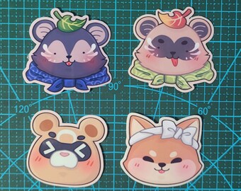 Genshin Impact Character Head Stickers