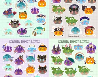 Genshin Impact Slimes Sticker Sheets