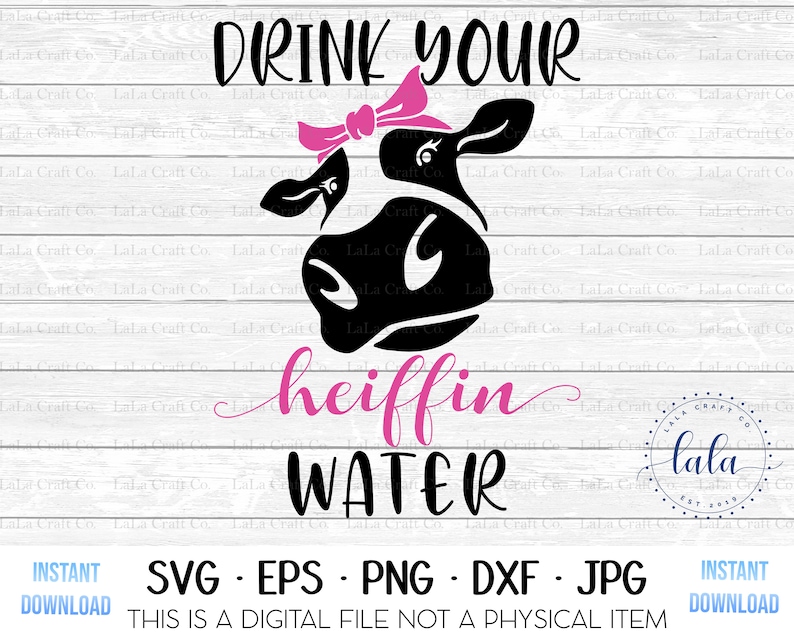 Download Drink Your Heiffin Water SVG-Tumbler Decal-Digital ...