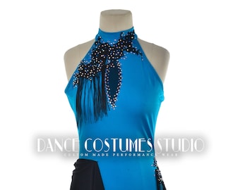 Custom Dance Costume | Jazz | Lyrical | Contemporary | 2 PC costume with feathers | Performance costumes | Girls Dance costumes | Pole Dance