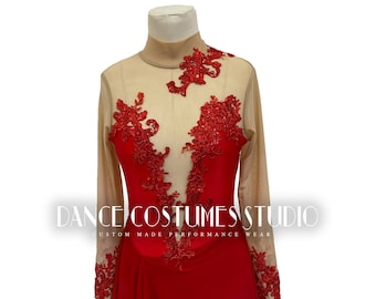Dance costume | Latin dance costume | Custom dance costumes for competition | Latin ballroom dresses | Bachata leotard