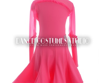 Pre-teen ballroom, Dance ballroom dress for kids, Latin Ballroom Competition dress, Standard dance dress,  Three piece Dress