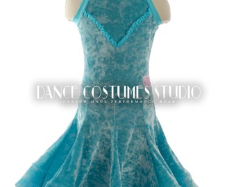 Pre-teen ballroom, Dance ballroom dress for kids, Latin Ballroom Competition dress, Standard dance dress,  Three piece Dress