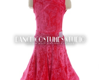 Pre-teen ballroom, Dance ballroom dress for kids, Latin Ballroom Competition dress, Standard dance dress,  Three piece Dress