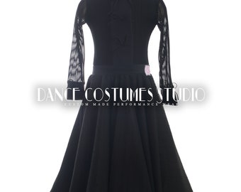 Pre-teen ballroom, Dance ballroom dress for kids, Latin Ballroom Competition dress, Standard dance dress,  Three piece Dress