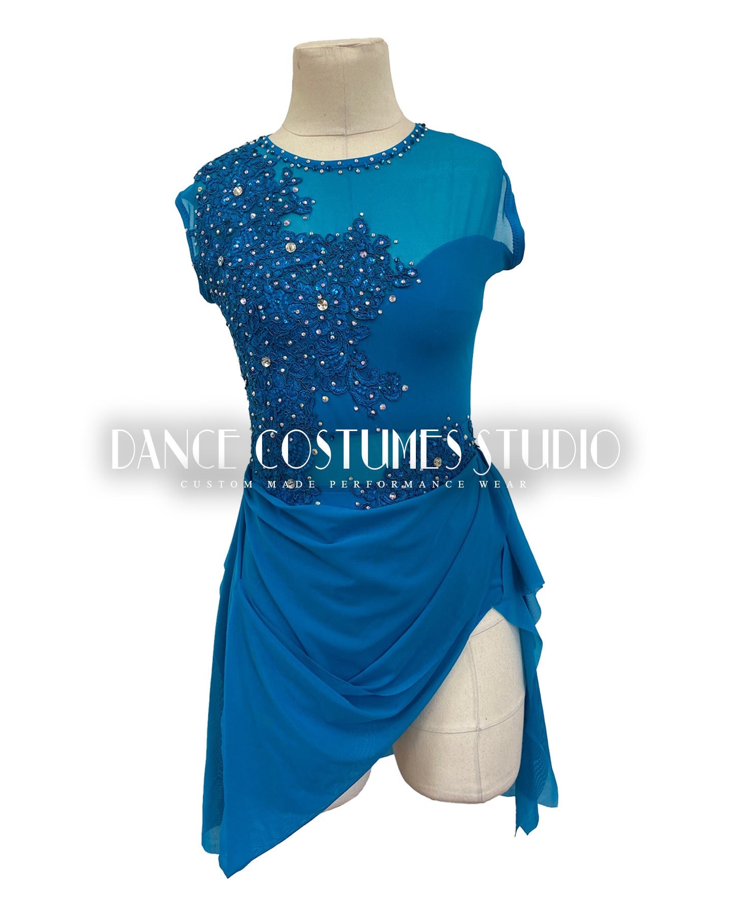 Navy Blue Rhinestones Irregular skirt Competition Latin Dance Dress For  Women Modern Dance Feather Bling Flash Latin Rumba Chacha Dance Wear