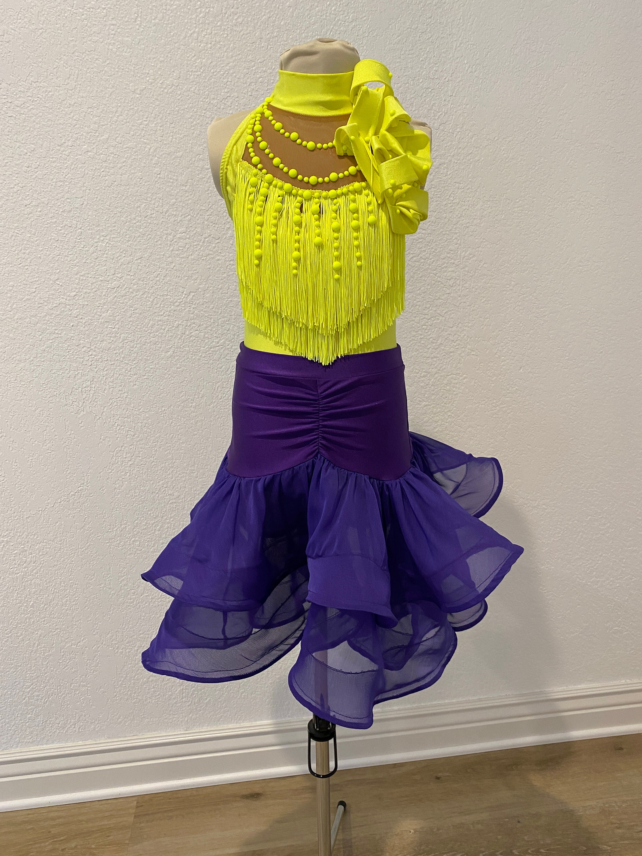 【お買い得!】 Dance Performance Costume Youth, Junior, Latin Ballroom Clothing
