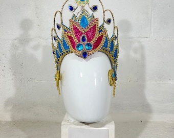 High quality samba frame headdress armature coiffe crystal strass without feather