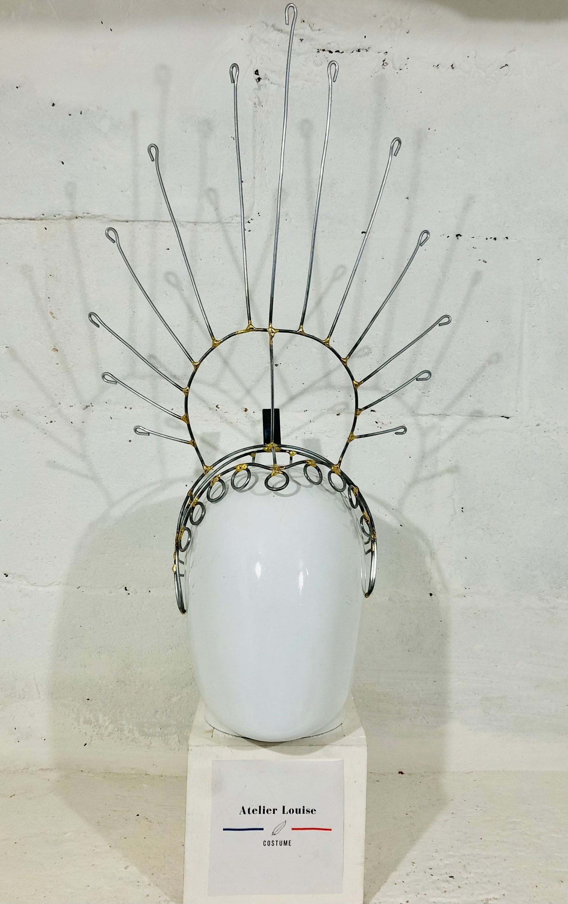 Headdress with detachable duster hiGh QUality DEtachable BEautiful HEaddress SAmba CAbaret