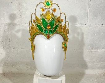 High quality samba frame headdress armature coiffe crystal strass without feather