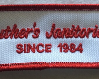 Your Name Patch Custom Text Uniform Patch Embroidered Patch Iron-On Tag Name