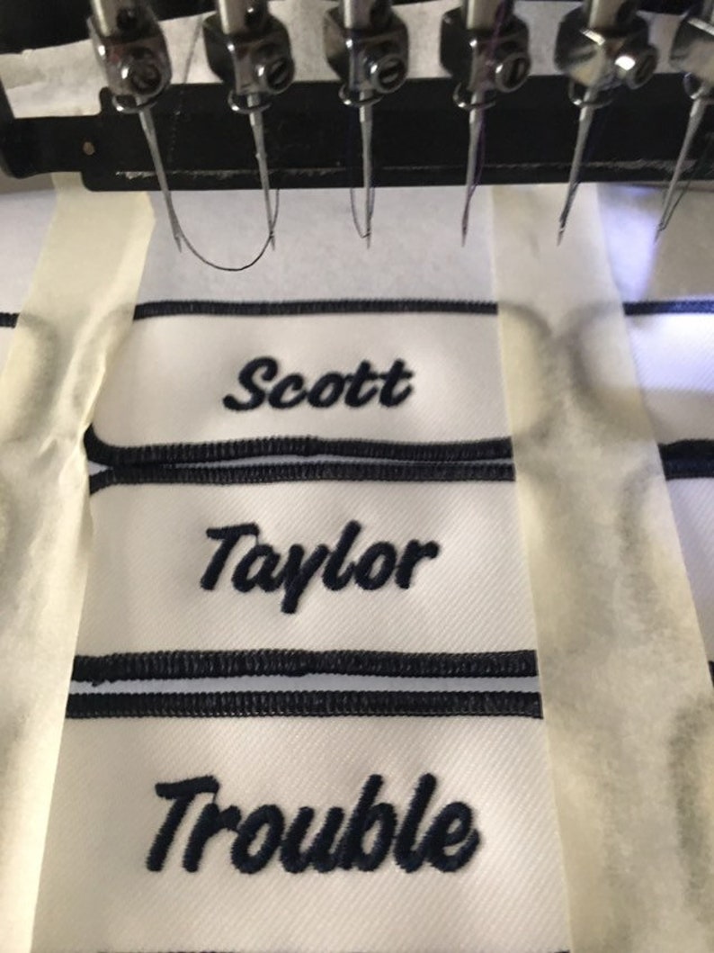 Custom Name Patches Name Patches Ironon Custom Name Patch Etsy