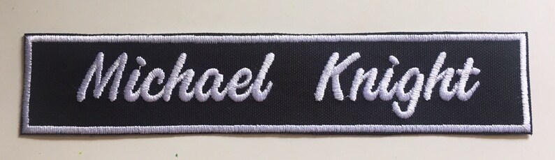 Embroidered Name Patches Free Style DIY Embroidery Script Names Custom Patches FreeStyle Any Color any Name Ironon Names