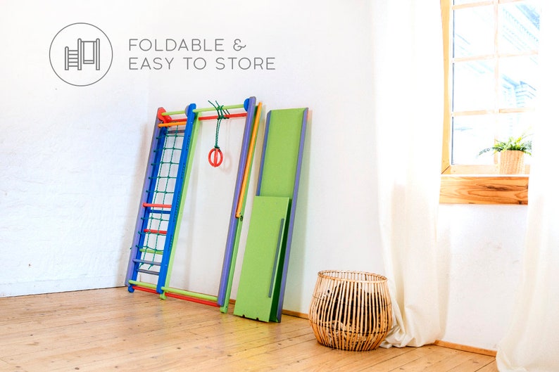 Foldable Toddler Gym Play Mat / Indoor Playground with 5 Etsy