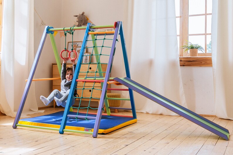 Foldable Toddler Gym Play Mat / Indoor Playground with 5 Etsy