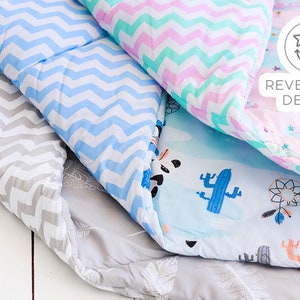 EZPlay Dual-Sided Play Mat For Kids Soft Cushion Extra Comfort & Decor For Baby Playroom Amazing Indoor Activity Kids Rug Design
