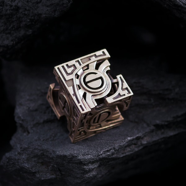 Atlantean D6: Dados de rol de metal impresos en 3D