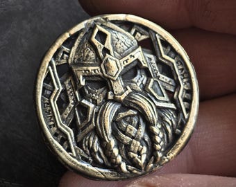 Zwergenmünze - Medaillon des Zwergenkönigs - Fantasy Hammer.
