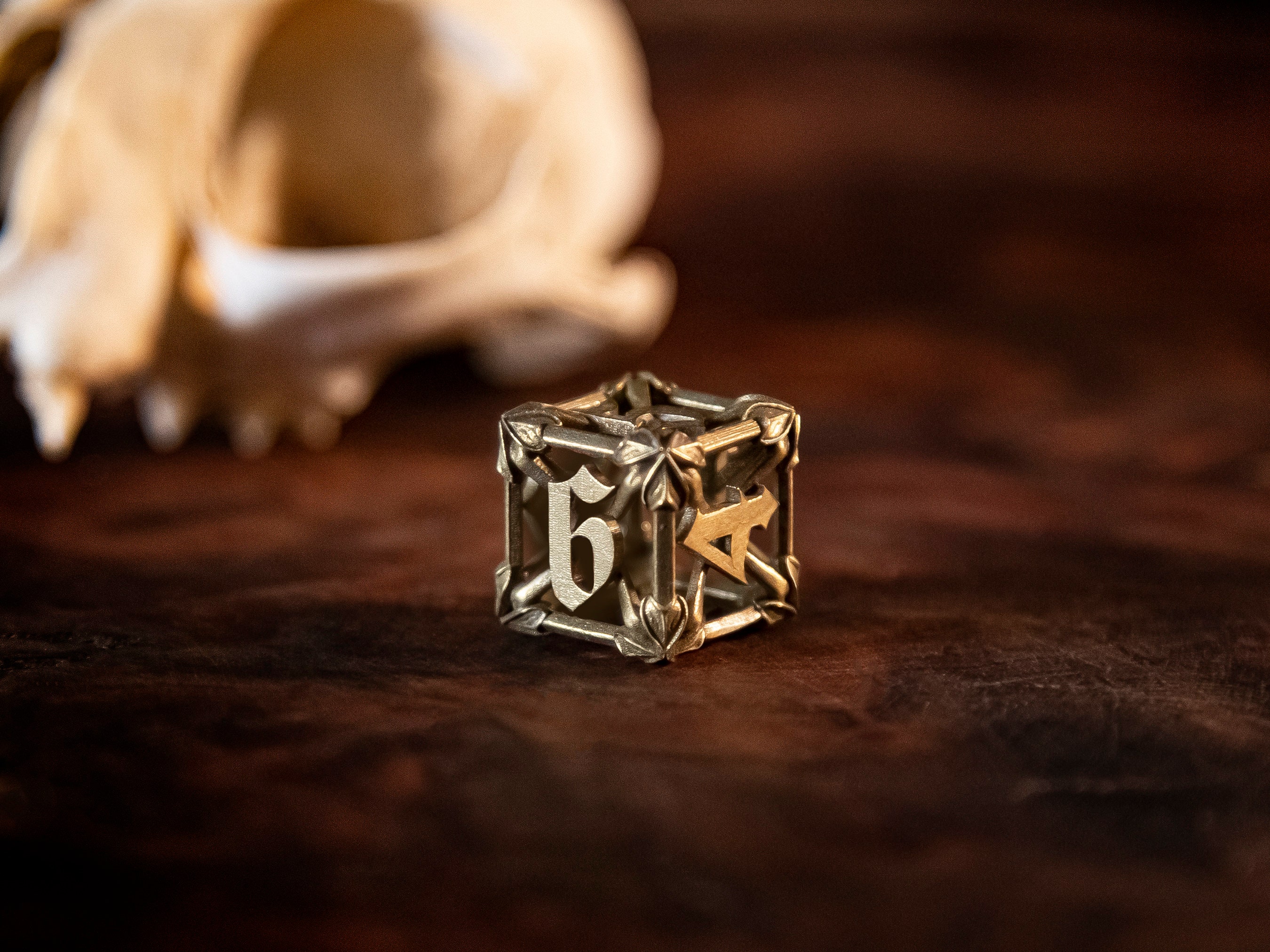 Iron Warden Dice Set 3d printed metal Dice RPG dice D20 Etsy