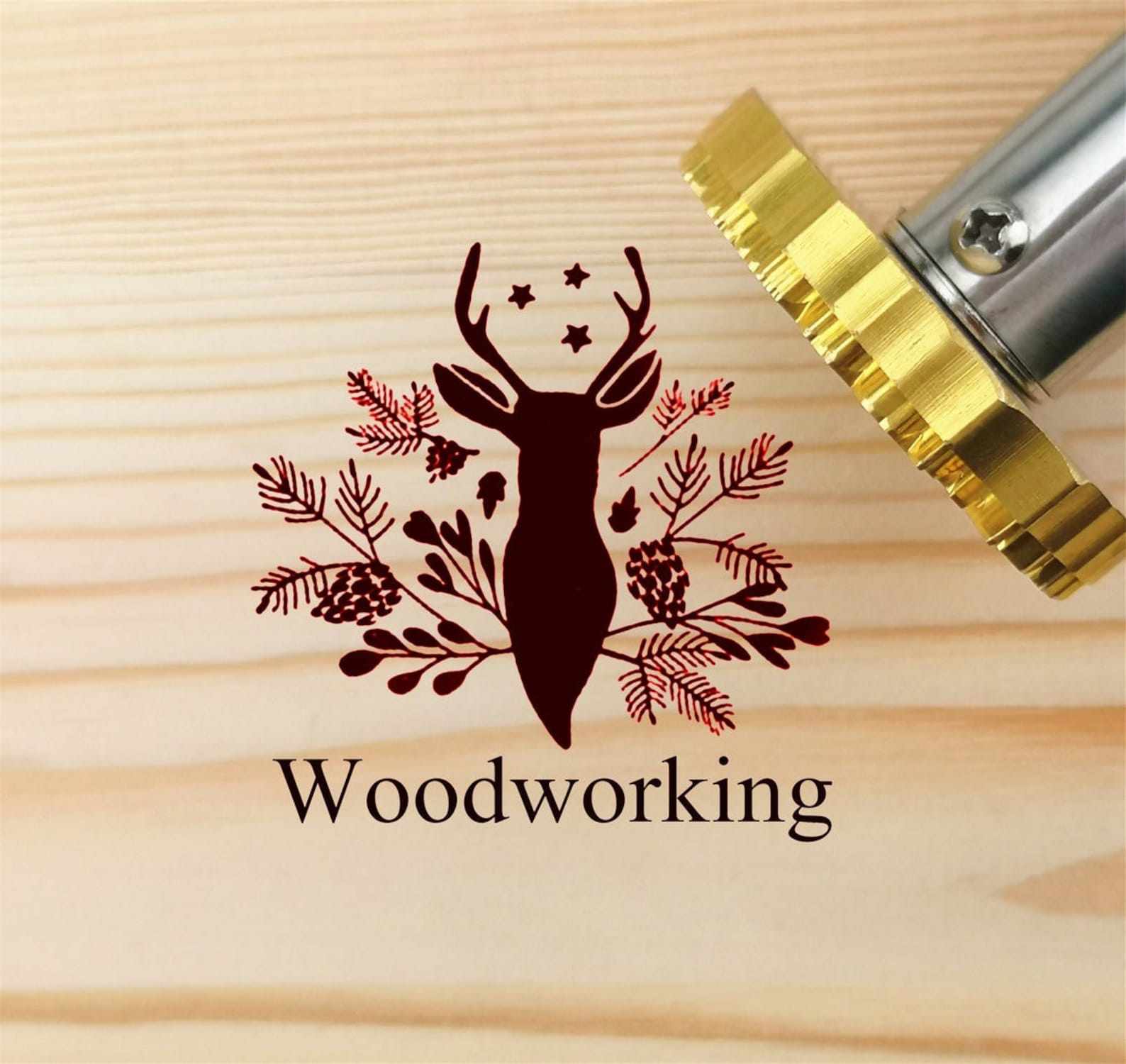Custom wood burning stamp / Woodworking brand / Personalized Etsy